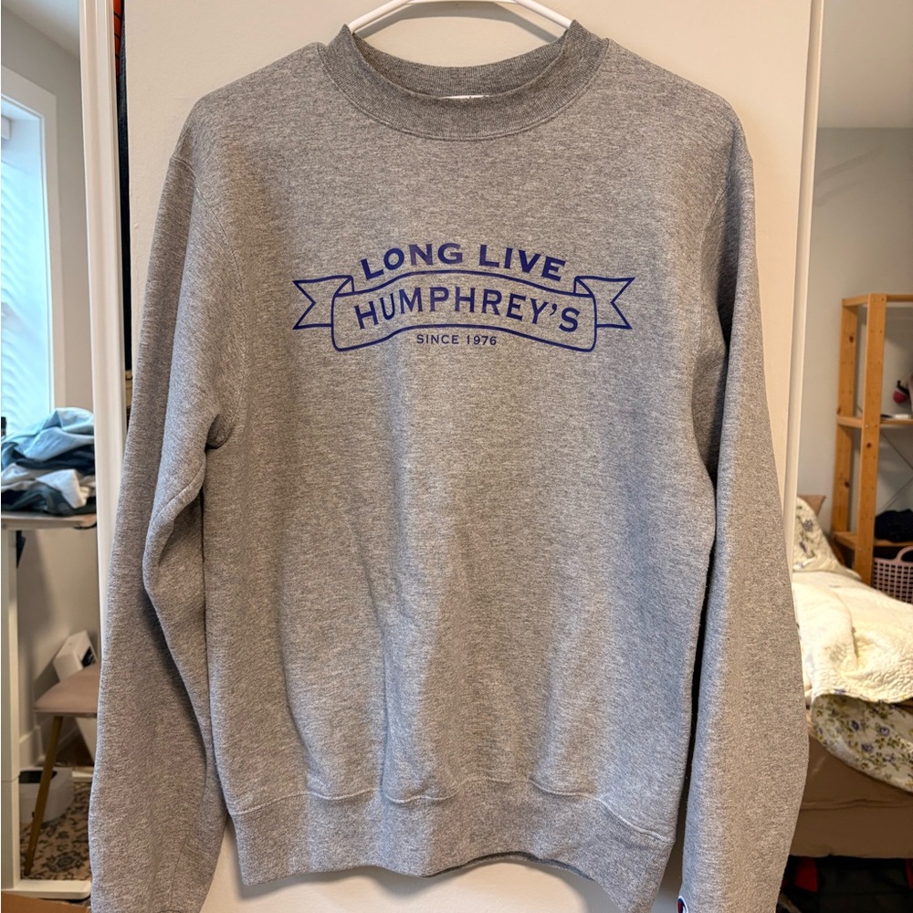 Champion Gray Crewneck Sweatshirt- St Louis Long Live Humphreys Bar